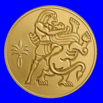 Samson Gold Miniature Coin 2009