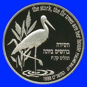 Stork Silver Coin